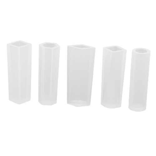 5 Pieces Assorted Silicone Pendant DIY Molds Resin Jewelry Making Tool 1
