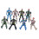 Army Combat Game Toys Soldier Set with Zipper Backpack 9cm 3