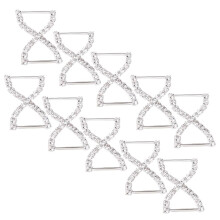 10pcs Silver Bowknot Bikini Connector