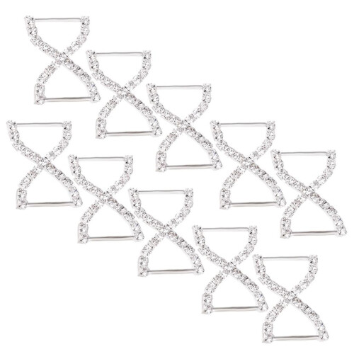 10pcs Silver Bowknot Bikini Connector