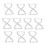 10pcs Silver Bowknot Bikini Connector 3
