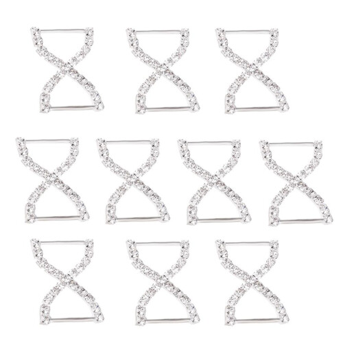 10pcs Silver Bowknot Bikini Connector 2