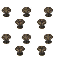 10Pcs Mini Round Vintage Cabinet Door Drawer Bin Handle Pull Knob Hard