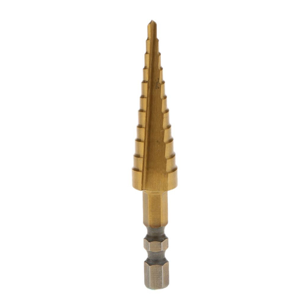 Hss Steel Step Cone Drill Titanium Bit Set Hole Cutter Hex Shank 6901423404458