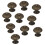 10Pcs Mini Round Vintage Cabinet Door Drawer Bin Handle Pull Knob Hard 3