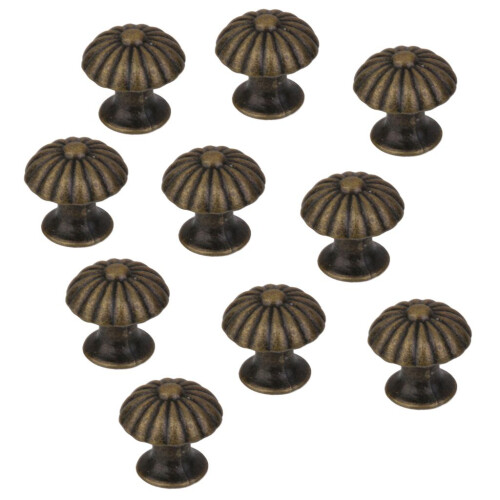 10Pcs Mini Round Vintage Cabinet Door Drawer Bin Handle Pull Knob Hard 2