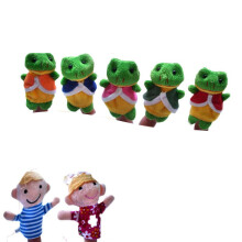 Set of 7pcs Finger Puppets - Five Little Speckled Frogs