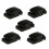 5pcs Guitar Rubber String Picks Plectrum Holder Clamp Clip 3
