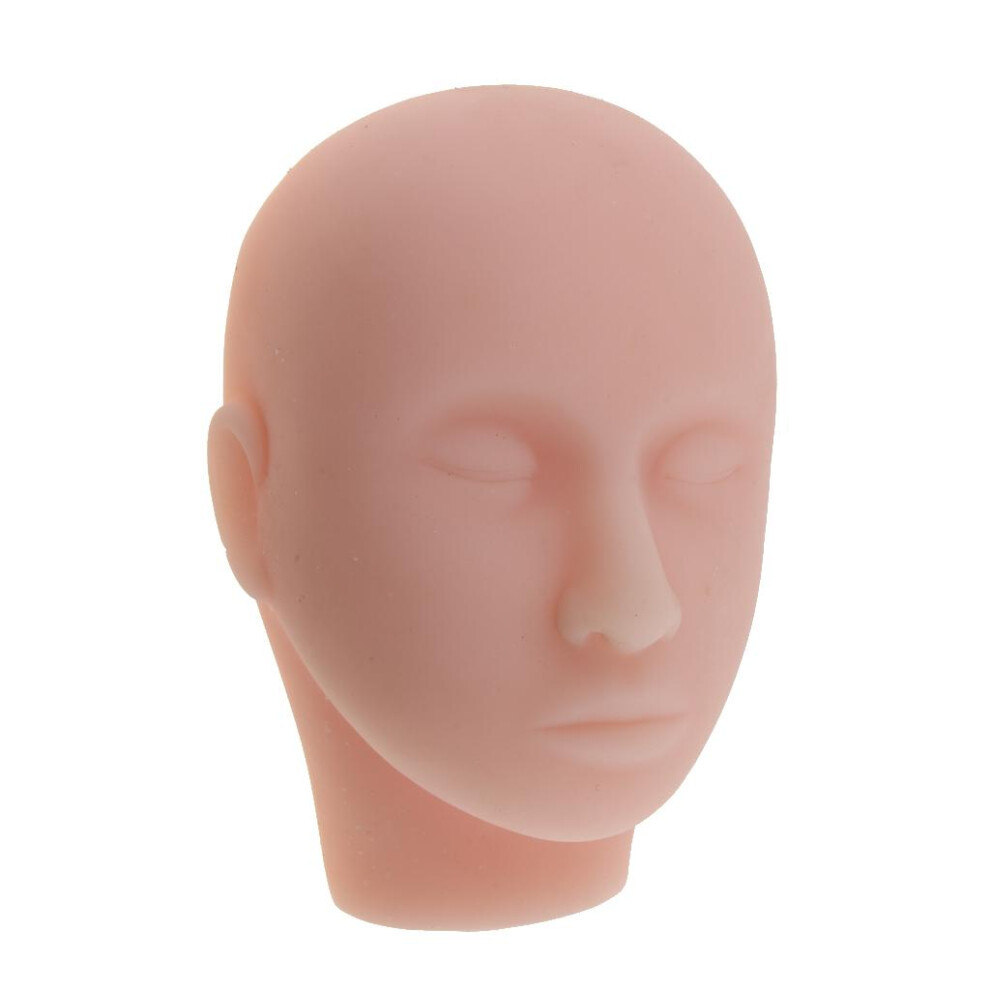 Soft Silicone Massage Eyelashes Makeup Practice Training Mannequin Hea