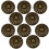10Pcs Mini Round Vintage Cabinet Door Drawer Bin Handle Pull Knob Hard 2
