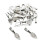 30 Pieces Antique Silver Oval Glue on Bails Setting For Necklaces Pend 3