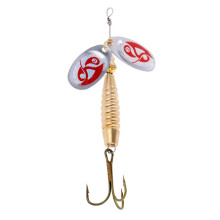 Metal Fishing Lures Trout Salmon Bass Spoon Spinner Baits with Treble
