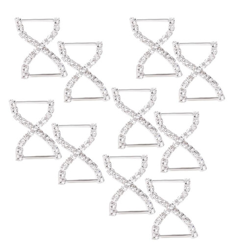 10pcs Silver Bowknot Bikini Connector 1