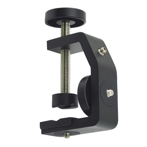 C Clamp Camera Mount Adjustable with 1/4Inch Screw Adapter for DSLR Ca 2