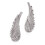 Crystal Rhinesotne Large Angel Wing Drop Dangle Earrings Ear Studs Sil 2