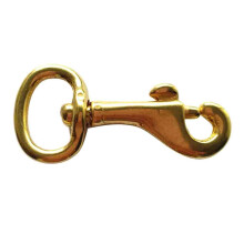 Heavy Duty Brass Swivel Eye Bolt Snap Hook Leather Craft Dog Leash Cli