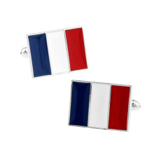 Upscale Hot French Flag Shirt Cufflinks Luxury Cuff Links for Men's We