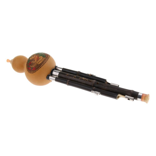 Chinese Hulusi Bamboo Gourd Cucurbit Flute Musical Instrument C Tone 2