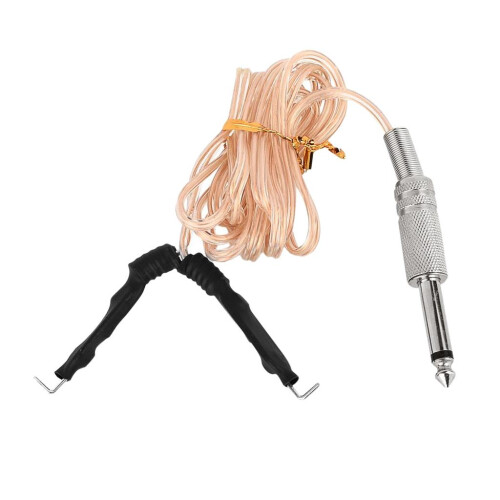 Clear Wire Hook Line Standard Clip Cord Plug for Tattoo Machine Power 1