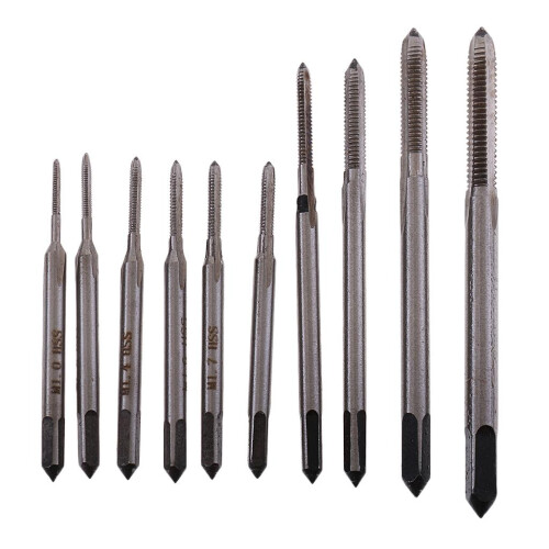 10Piece M1-M3.5 Mini Hand Screw Tap Alloy Steel Screw Drill Bits Tool 1