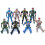 Army Combat Game Toys Soldier Set with Zipper Backpack 9cm 2