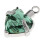 Green Crystal Heart Shape Stainless Steel Cremation Keepsake Ash Urn P 2