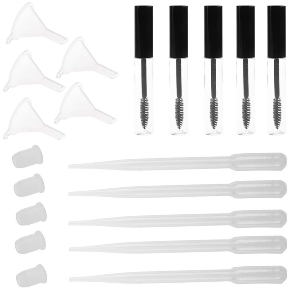 10ml Empty Mascara Tubes Eyelash Growth Vial Bottle Funnels Pipettes D