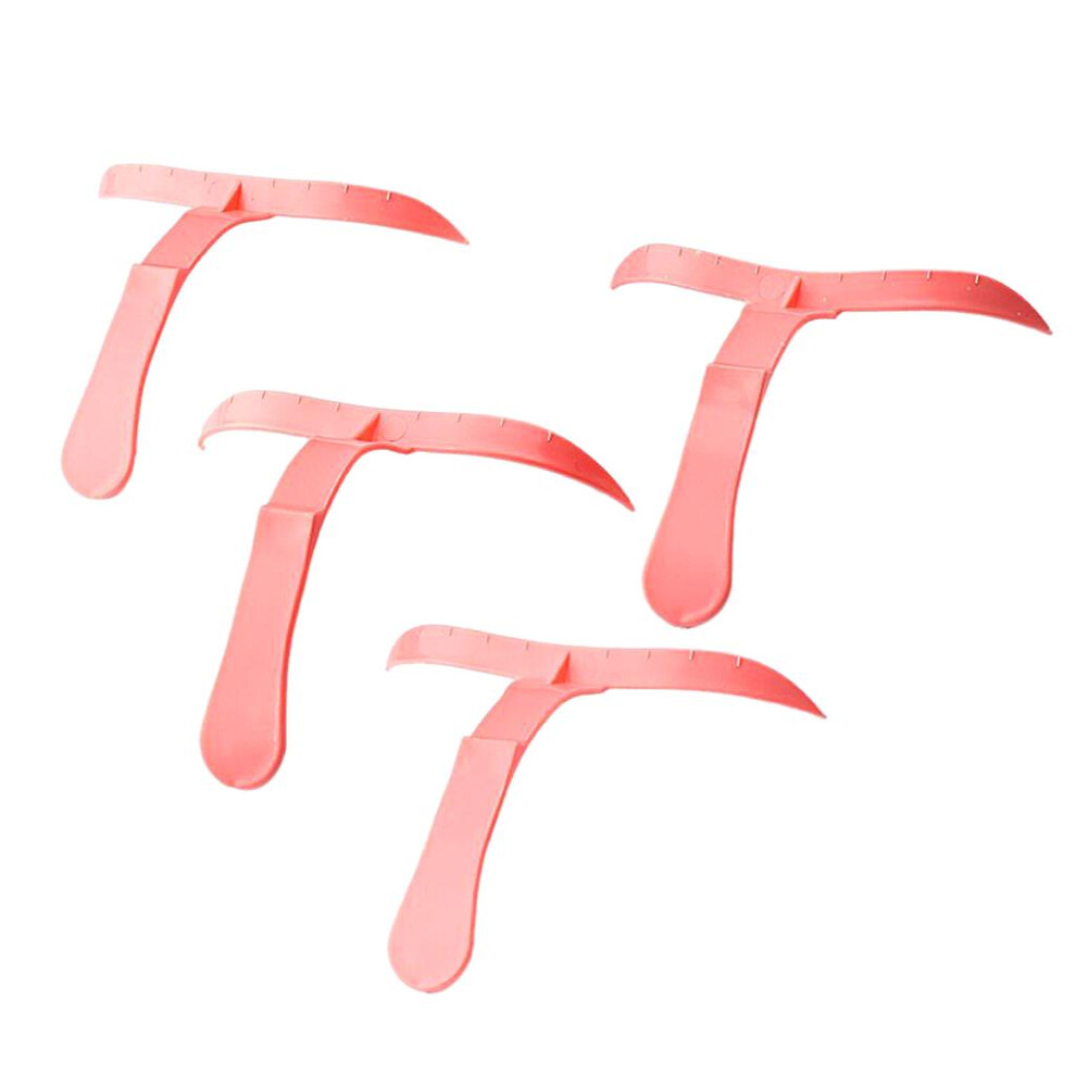 4 Patterns Microblading Eyebrow Shaper Template Stencil Ruler Permanen