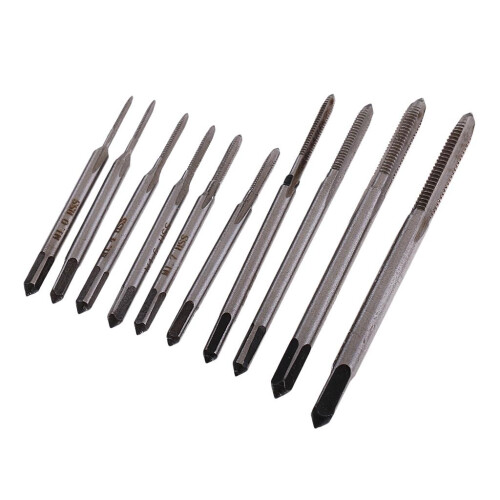 10Piece M1-M3.5 Mini Hand Screw Tap Alloy Steel Screw Drill Bits Tool