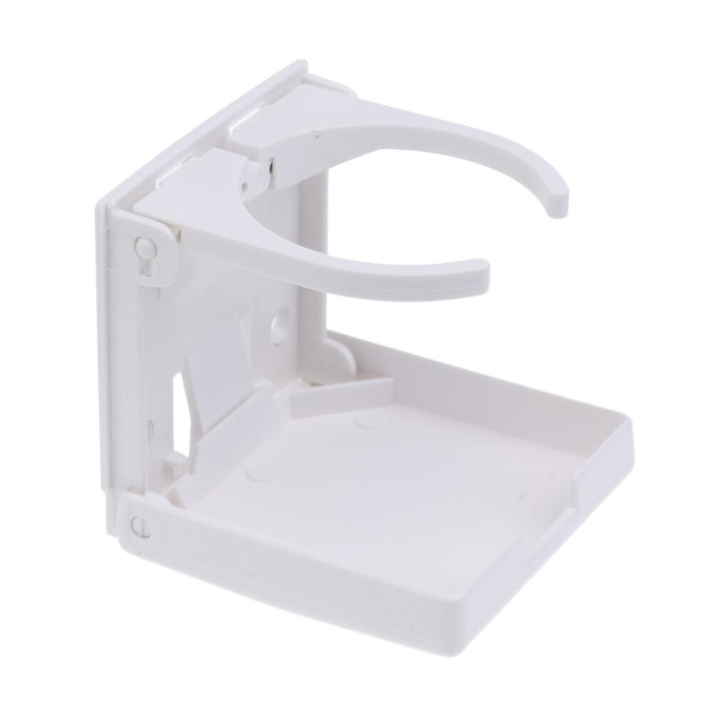 Adjustable Folding Nylon Drink Cup Holder - Boat/Marine/Caravan/ White 6901423380448
