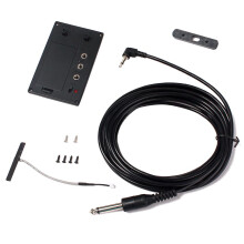 4/4 Violin Silent EQ Pickup Piezo with Plug Hole Cable Set