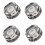 4 Pieces Electric Guitar Tone & Volume Knobs for Bass Les Pauls Clear 1