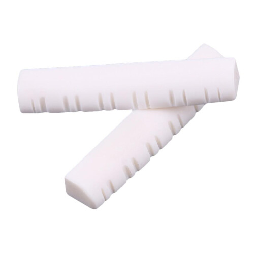 2 Pieces Bridge Slotted Saddle Nut Carved for 12-String Guitar Accesso 1