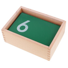 Wooden Montessori Mathematics Material 0-9 Sand Number Boards Kids Toy