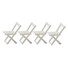 4pcs 1/64 Scale Hand Painted Chairs Scenery Model for Matchbox Decorat