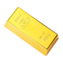 Fake Plastic Gold Bar Magic Prop Table Decoration Bullion Toy Party Pr