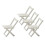 4pcs 1/64 Scale Hand Painted Chairs Scenery Model for Matchbox Decorat 3