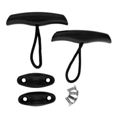 2 Pieces Canoe Kayak Boat Toggle Carry Grip Handle with Cord Rope Scre 1