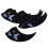10 Pieces Black Ukulele Pickguard Scratch Plate Protector Adhesive But 2