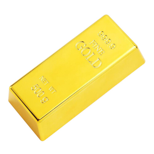 Fake Plastic Gold Bar Magic Prop Table Decoration Bullion Toy Party Pr 1