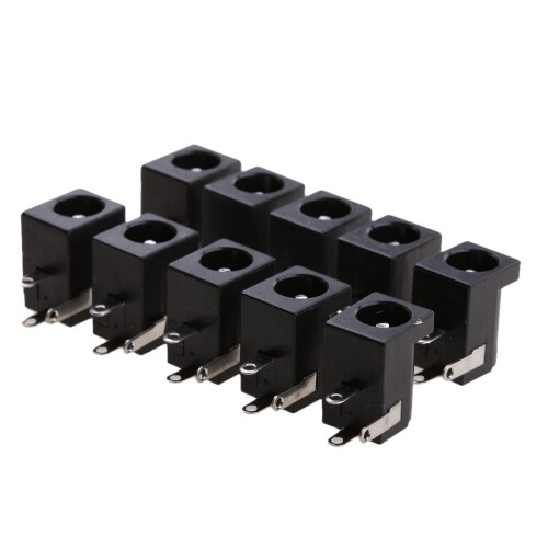 10 Pieces 5.5mmx2.1mm DC Power Supply Jack Socket Female PCB Mount Con 1