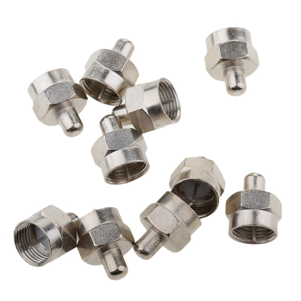 10 Pieces F Type 75 Ohm Terminator Coaxial Satellite Tv Rf Port End Ca 6901423383500