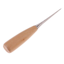 Professional Wood Handle Leather Craft Stitching Awl Sewing DIY Leathe