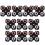 10 Pieces PCB Mount AV Concentric Outlet 4 RCA Female Socket Connector 3