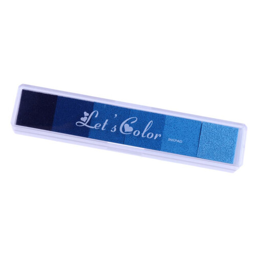 Gradient Rainbow Oil Based Ink Pads for DIY Rubber Stamps Card Making