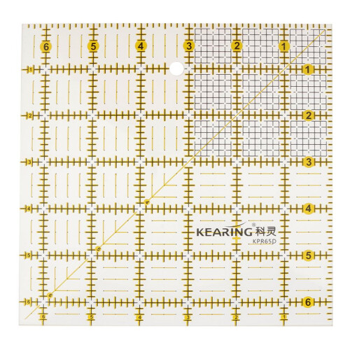 Square Shape Grid Acrylic Quilting Templates Patchwork Ruler 16.5x16.5