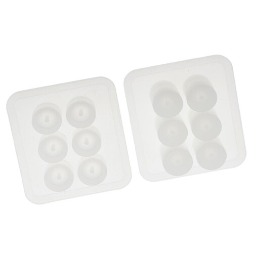 2pcs DIY Silicone Round Bead Mold Resin Earring Jewelery Making Moulds