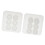 2pcs DIY Silicone Round Bead Mold Resin Earring Jewelery Making Moulds 3