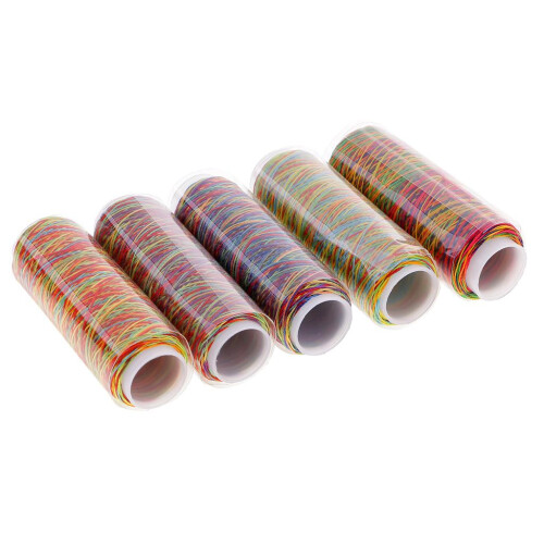 5pcs 150D Colorful Embroidery Yarn Threads for Machine Hand Sewing Cra 2