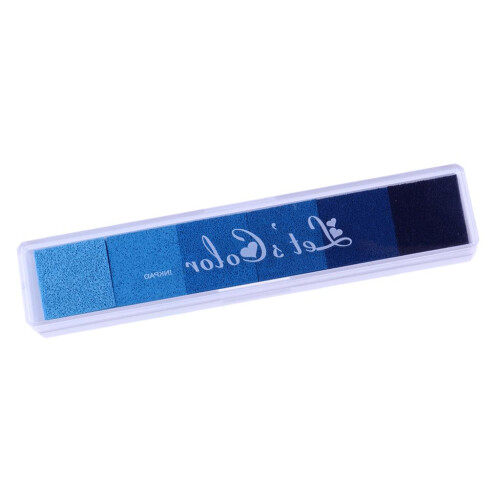 Gradient Rainbow Oil Based Ink Pads for DIY Rubber Stamps Card Making 1